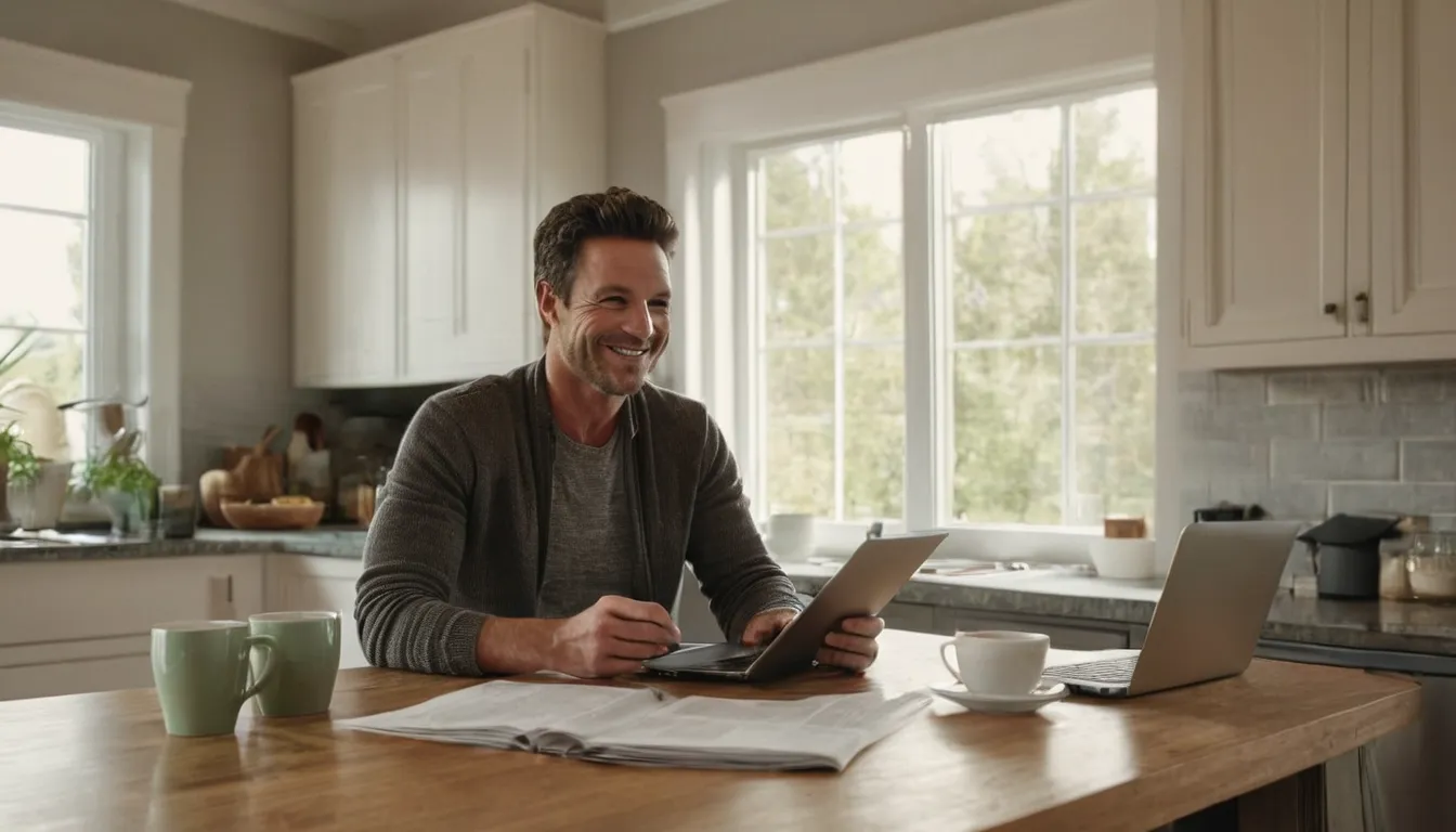 Homeowner reviewing a written estimate at the kitchen table